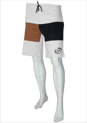 CRAFTING CLUB Color Block Men Black Basic Shorts