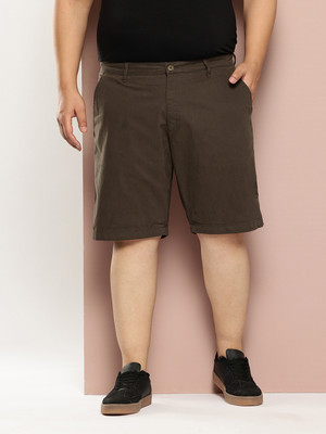 Thomas Scott Solid Men Dark Green Regular Shorts