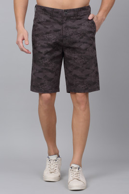 CANTABIL Printed Men Grey Basic Shorts