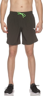 HPS Sports Solid Men Green Sports Shorts