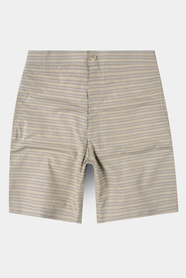 french crown Striped Men Brown Casual Shorts