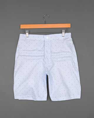 french crown Printed Men Blue Regular Shorts