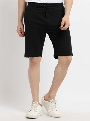 Status Quo Solid Men Black Basic Shorts