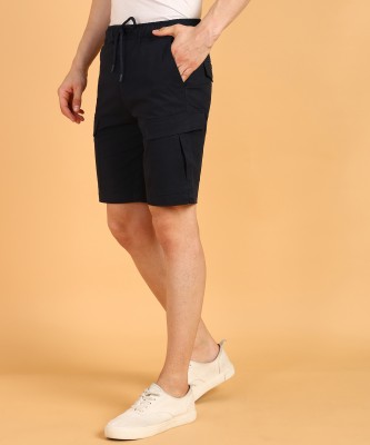 Gaucha Solid Men Blue Cargo Shorts