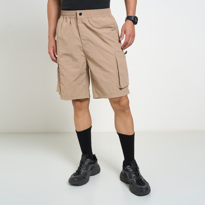 Ajile By Pantaloons Solid Men Brown Basic Shorts