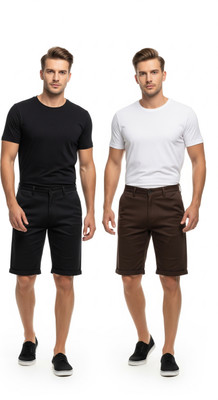 UC Textiles Solid Men Multicolor Regular Shorts