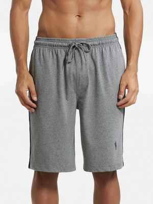 JOCKEY Solid Men Grey Regular Shorts