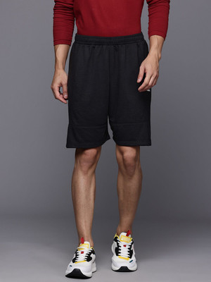 HRX by Hrithik Roshan Solid Men Black Regular Shorts