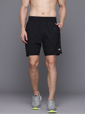 HRX by Hrithik Roshan Solid Men Black Basic Shorts
