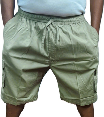 MAA KALI DRESSES Solid Men Green Bermuda Shorts