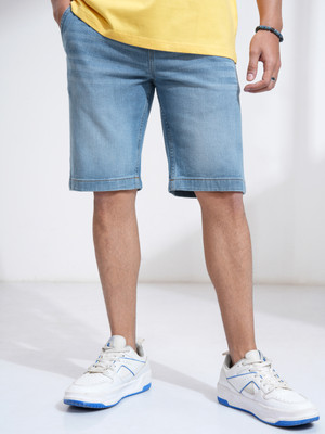 HIGHLANDER Solid Men Light Blue Regular Shorts