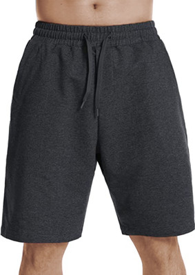Kartblack Solid Men Grey Basic Shorts
