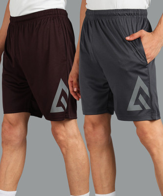 Adrenex Solid Men Multicolor Running Shorts