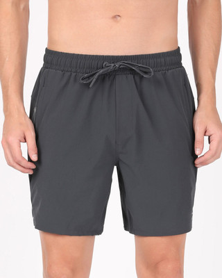 JOCKEY Solid Men Grey Sports Shorts