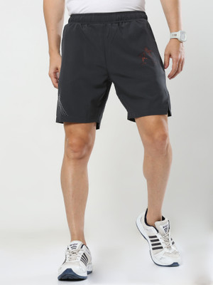 Arcticplus Solid Men Grey Sports Shorts