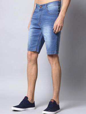 THREADBAR Dyed/Washed Men Denim Blue Denim Shorts