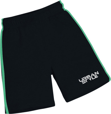 Urban Envy Printed Men Black Denim Shorts