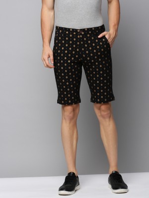 Showoff Printed Men Black Regular Shorts