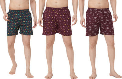 Anlon Printed Men Multicolor Boxer Shorts