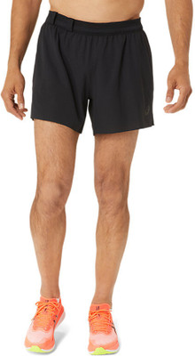 Asics Solid Men Black Sports Shorts