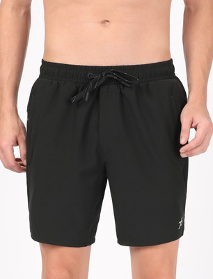 JOCKEY Solid Men Black Sports Shorts