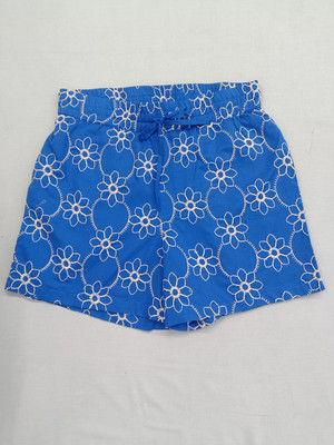 9 impression Printed Women Blue Casual Shorts