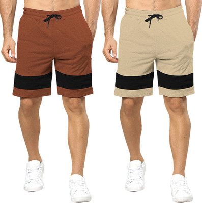 TRIPR Color Block Men Multicolor Regular Shorts