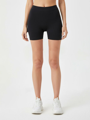 RED TAPE Solid Women Black Night Shorts