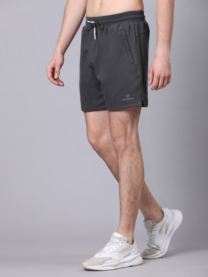 DPassion Self Design Men Grey Regular Shorts