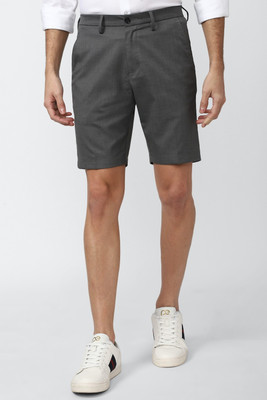 PETER ENGLAND Solid Men Grey Regular Shorts