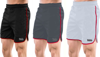 DARSHAN CREATION Self Design Men Black, Silver, Grey Casual Shorts