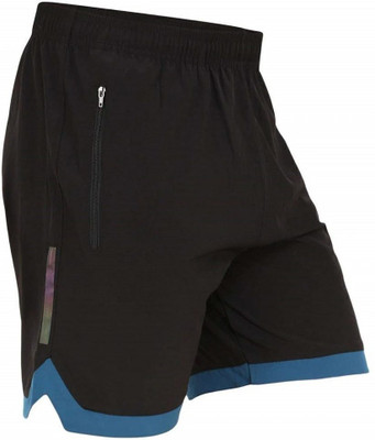 Kyk Solid Men Blue, Black Running Shorts