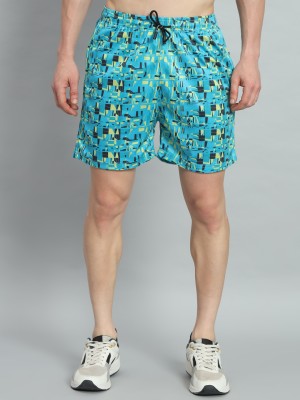 Flying Walker Printed Men Multicolor Casual Shorts