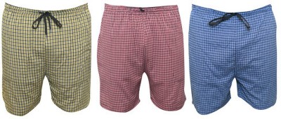 RAGINI ENTERPRISES Checkered Men Multicolor Regular Shorts