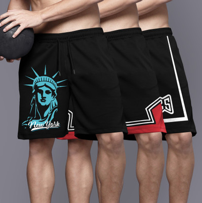 TRIPR Printed Men Multicolor Regular Shorts