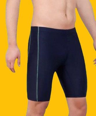 Nehaenter Solid Men Black Compression Shorts