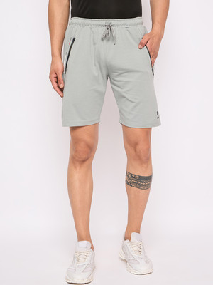 DUKE Solid Men Grey Basic Shorts