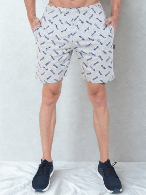Zeffit Printed Men Grey Bermuda Shorts