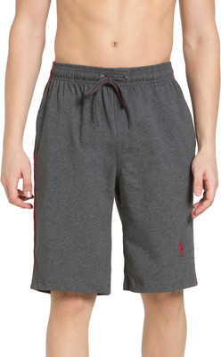 JOCKEY Solid Men Grey Sports Shorts
