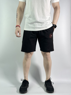 cozy cove Solid Men Black Running Shorts