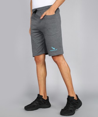 GYRFALCON Printed Men Grey Regular Shorts
