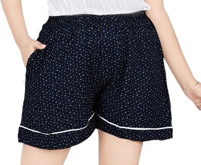 Goodpoint Printed Women Blue Regular Shorts