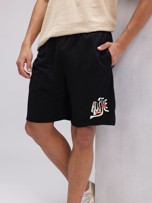 HRX by Hrithik Roshan Solid Men Black Regular Shorts