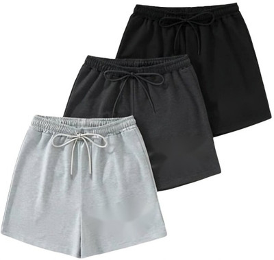 IKHLAS Printed Women Multicolor Regular Shorts