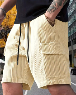 deslizar Solid Men Beige Baggy Shorts, Boxer Shorts, Regular Shorts, Casual Shorts