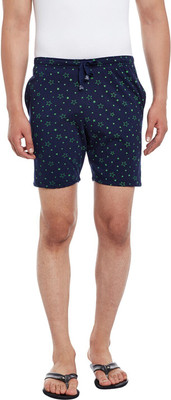 MACK JONNEY Printed Men Dark Blue Regular Shorts