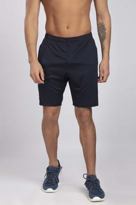 mahim Solid Men Blue Basic Shorts