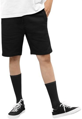 JASS MEN Solid Men Black Regular Shorts