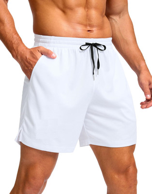 A F O Solid Men White Boxer Shorts