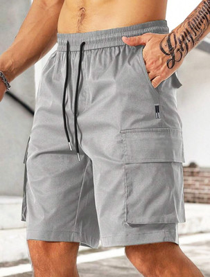 Mastersahab Solid Men Grey Cargo Shorts